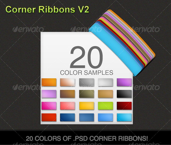 Corner Ribbons v2 - Miscellaneous Web Elements