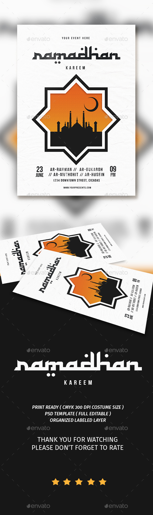 Ramadhan kareem flyer
