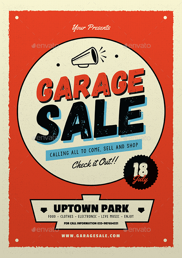 Garage Sale Flyer by Guuver | GraphicRiver