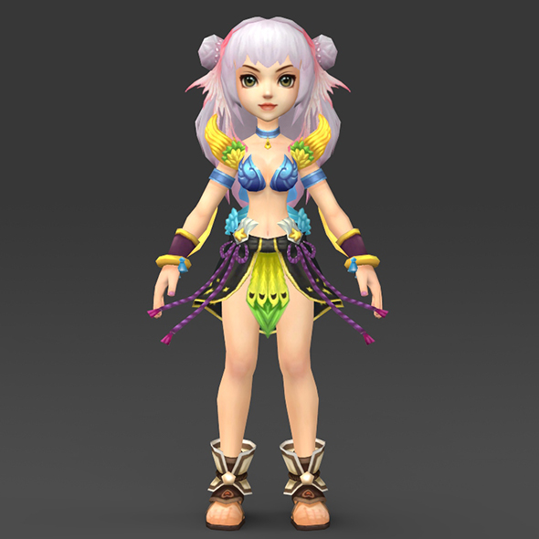 Cartoon Character Eilu - 3Docean 16688866