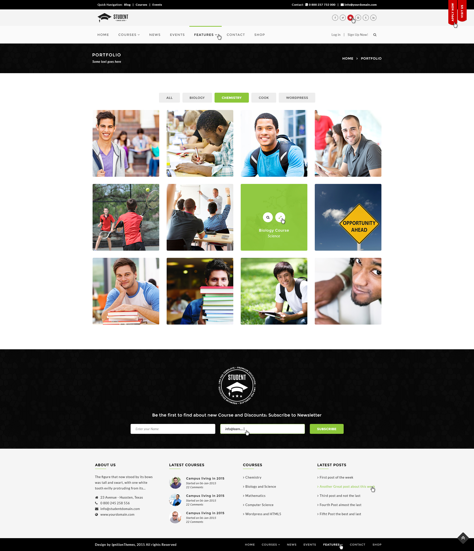 Student - LMS/PSD Template by IgnitionThemes | ThemeForest