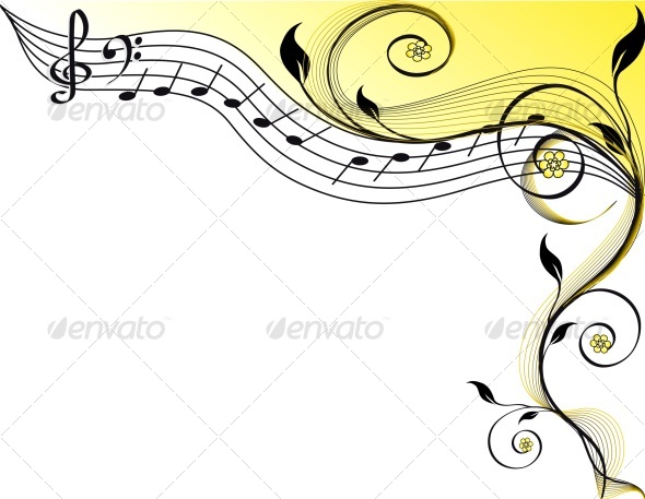 Music theme - Flourishes / Swirls Decorative