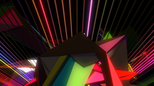 Neon Polygons And Lasers VJ
