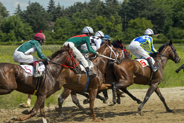 Horse racing in Nalchik.