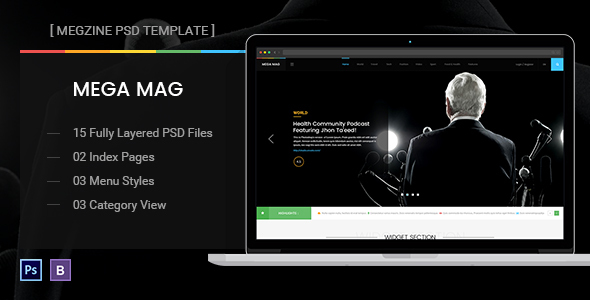 Mega Mag - ThemeForest 14949868