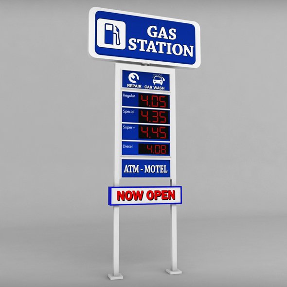 Gas station price - 3Docean 16701629