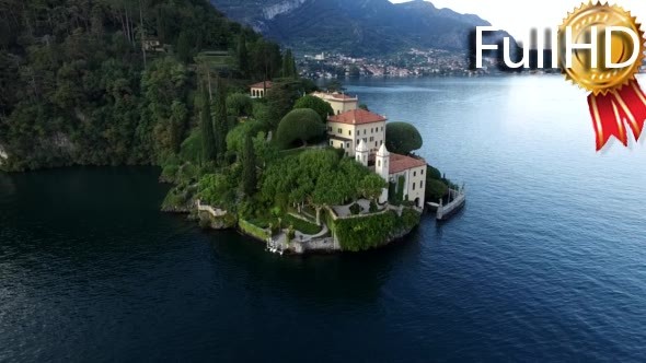 Aerial Video of Villa Balbianello, Lake Como