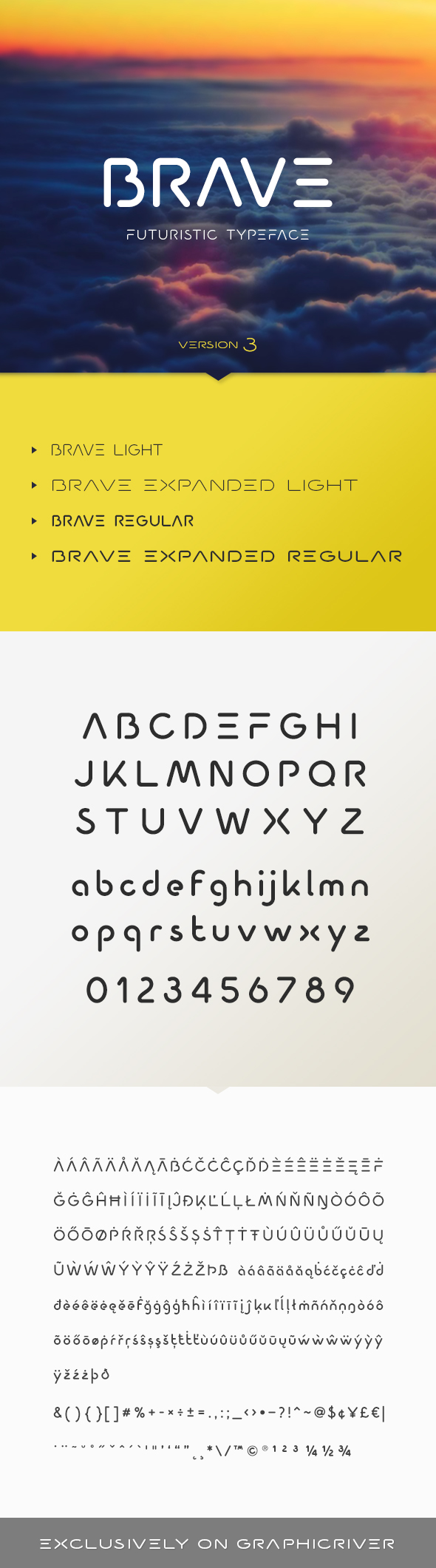 Brave Typeface - Futuristic Decorative