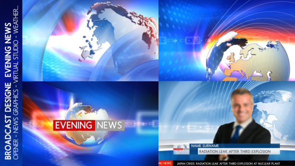 Broadcast Design Evening News