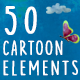Watercolor Cartoon Elements - VideoHive Item for Sale