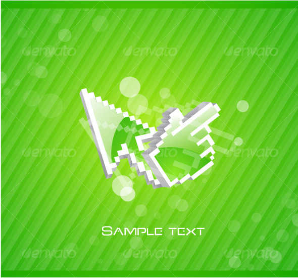 Abstract background with mouse pointers - Web Technology