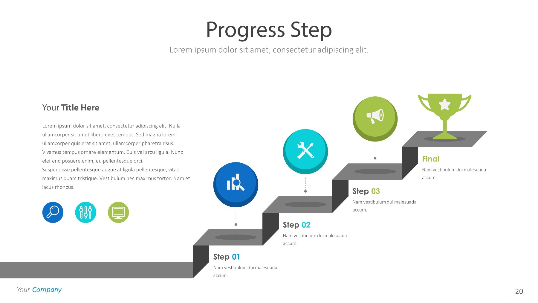 project progress presentation template free
