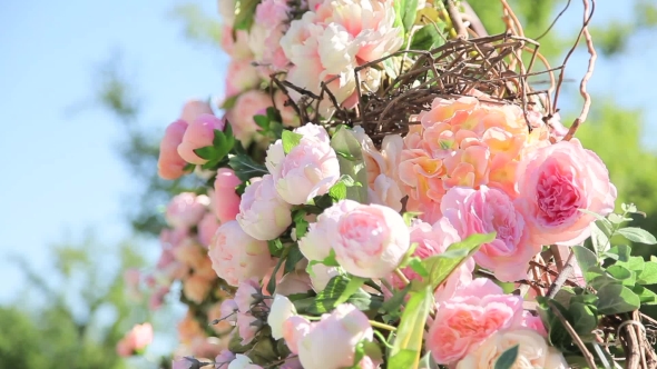 Bouquet Of Pale Pink Flowers