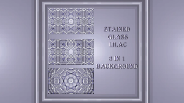 Stained Glass Lilac - Background (3 in 1)