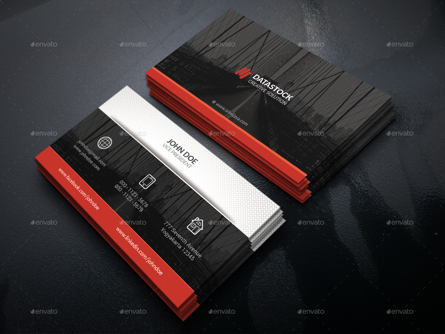 Modern Corporate Business Card, Print Templates | GraphicRiver