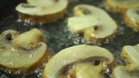 Frying Field Mushrooms alt