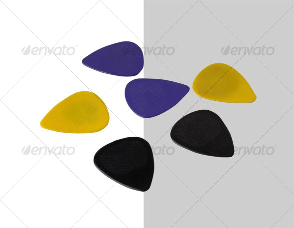 Guitar Picks - Activities & Leisure Isolated Objects