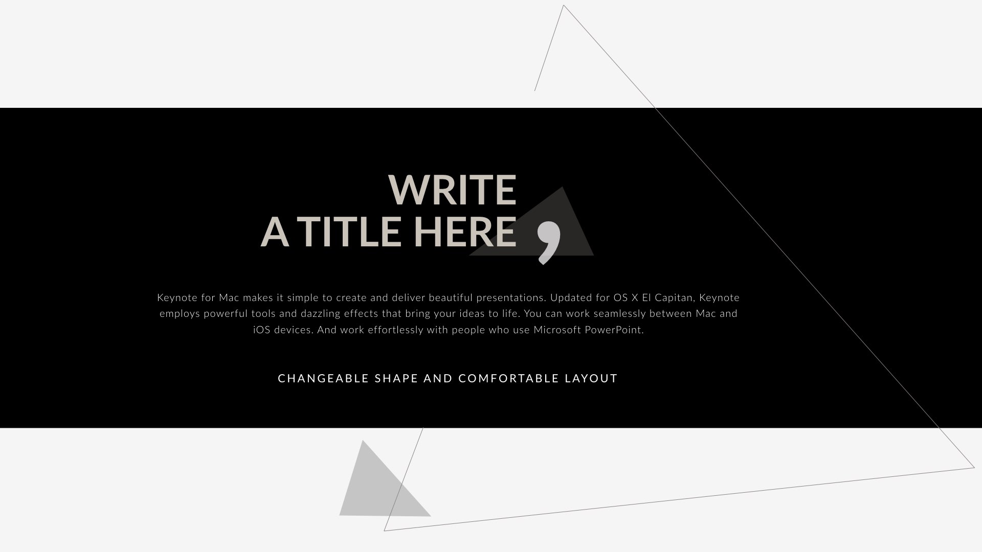 Triangle - Clean Trend Keynote Template, Presentation Templates 