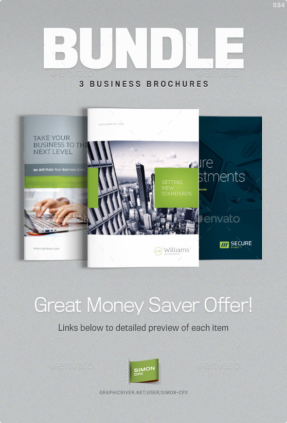Business Brochure Bundle Vol. 4-6-7 - Corporate Brochures