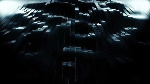 Black Waving 3d Rendered Stripes alt