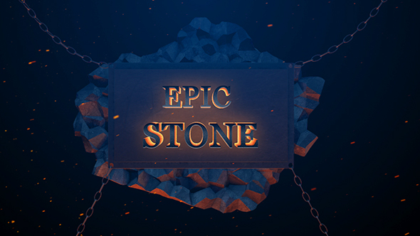Epic Stone Falling Logo Reveal