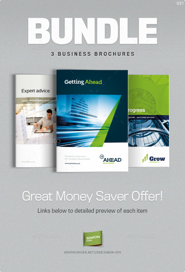 Business Brochure Bundle Vol. 1-2-3 - Corporate Brochures