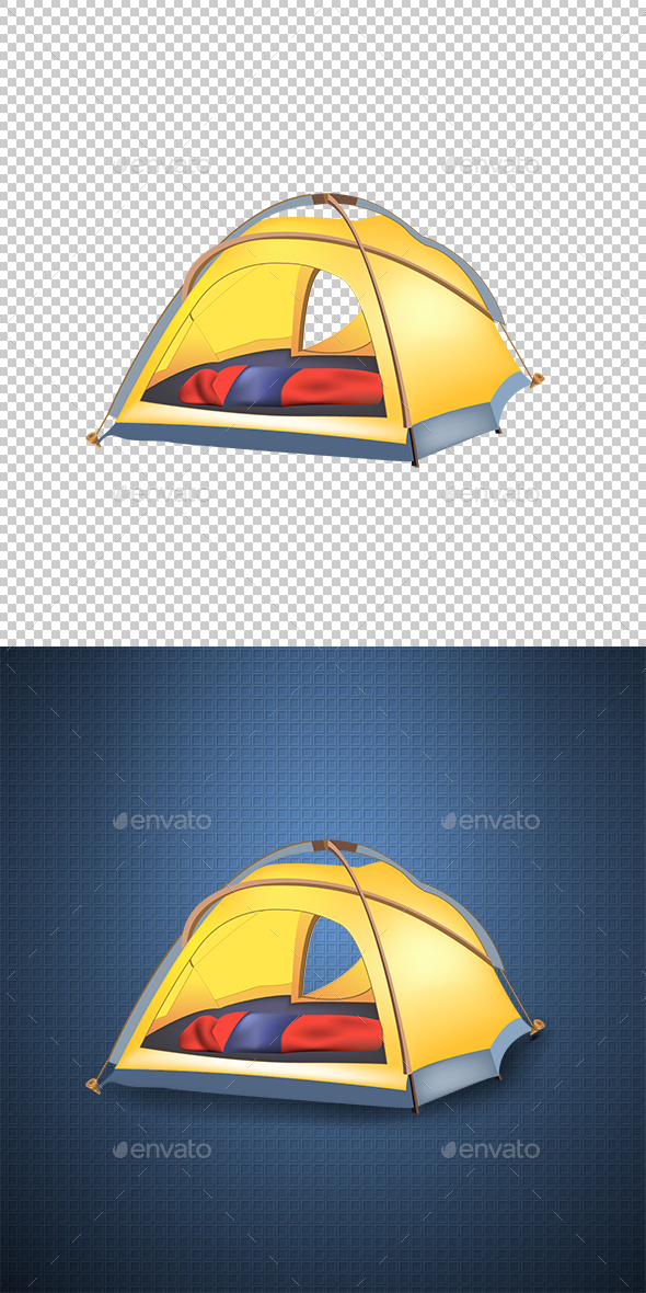 Tourist Tent - Travel Conceptual