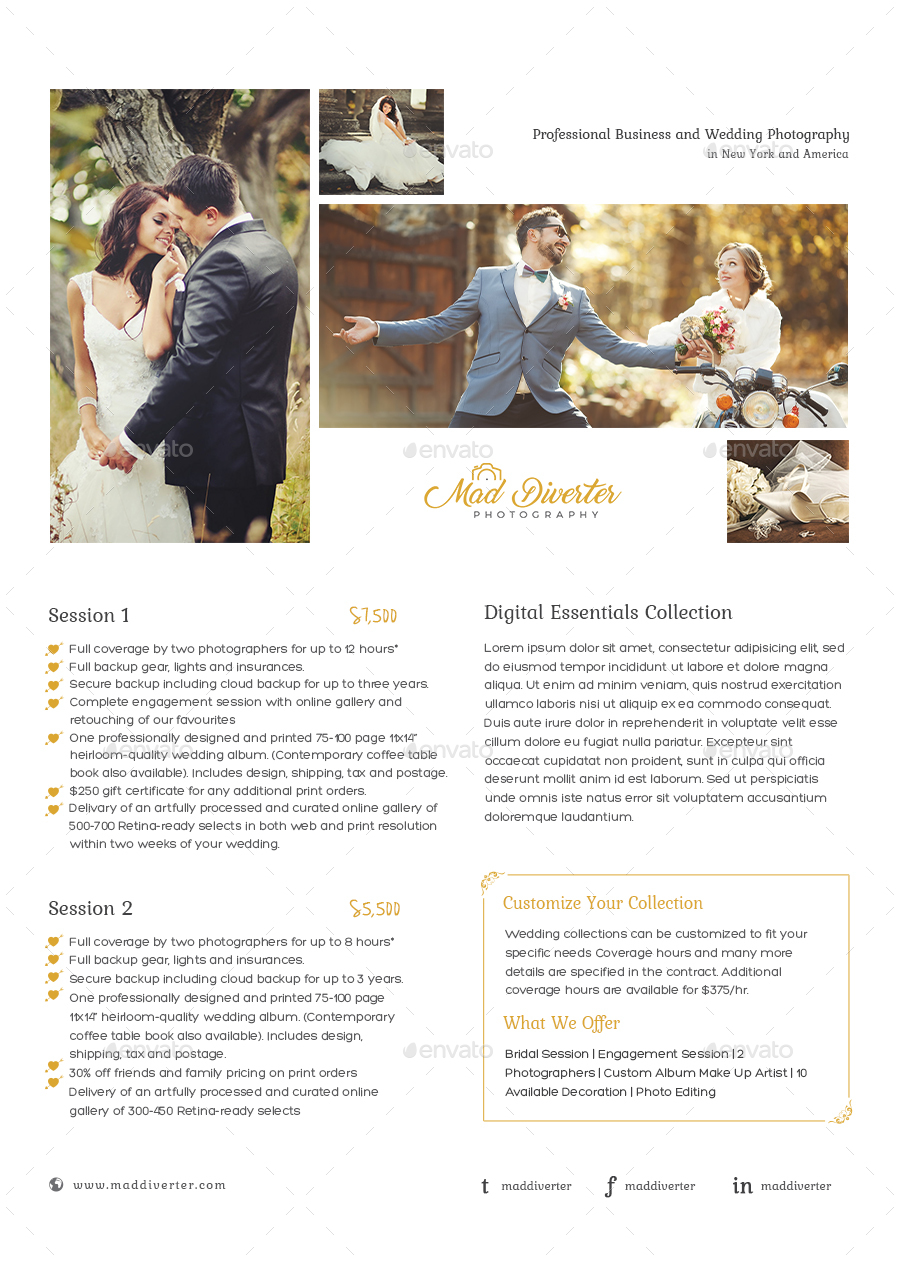 Wedding Photography Flyer, Print Templates | GraphicRiver