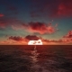 Crimson Sunset Over The Ocean - VideoHive Item for Sale