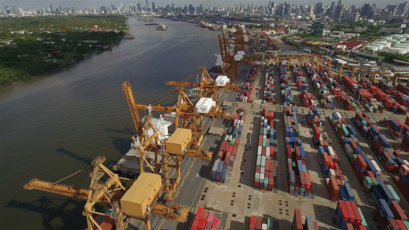 Aerial View Above the Dockyard 05 alt