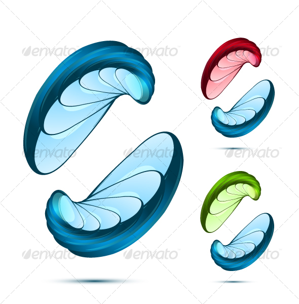 Abstract glass shape - Abstract Conceptual