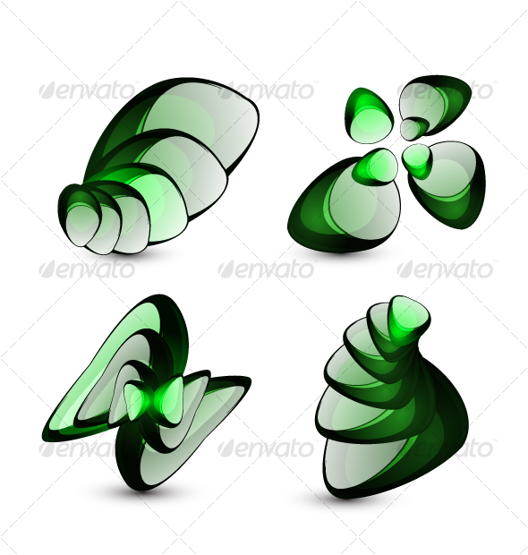 Stylish black abstract symbols - Abstract Conceptual