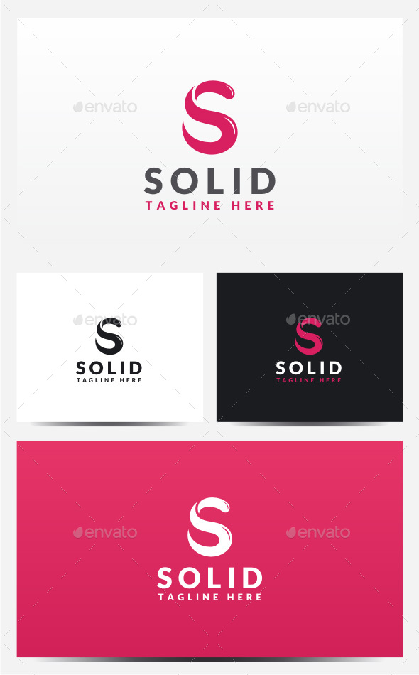 Solid Letter S Logo Solid Letter S Logo
