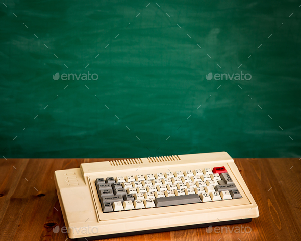 Retro keyboard - Stock Photo - Images