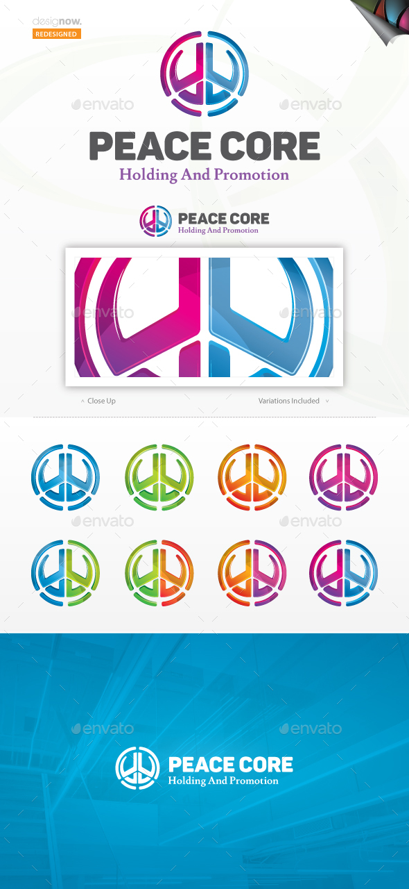 Peace Core Logo - Symbols Logo Templates