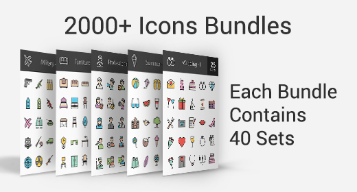 2000+ Icons Bundle