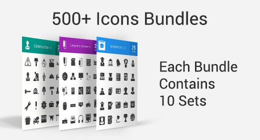 500+ Icons Bundle