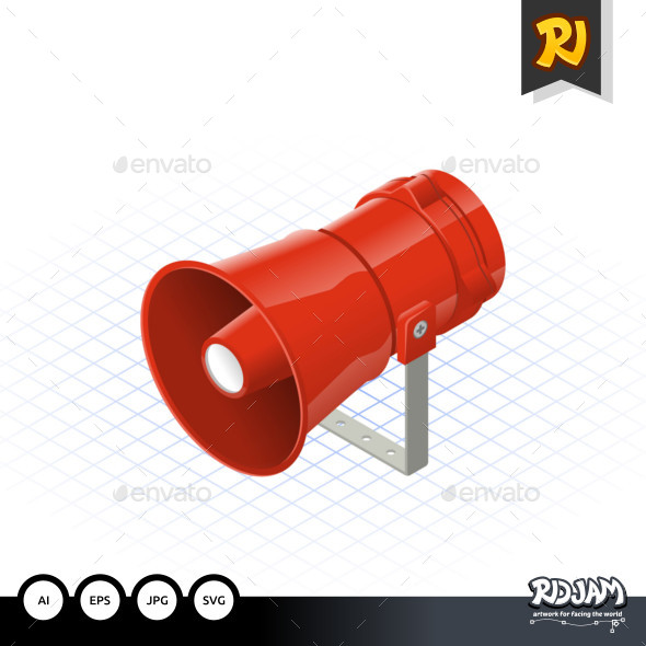 Isometric Loudspeaker - Man-made Objects Objects