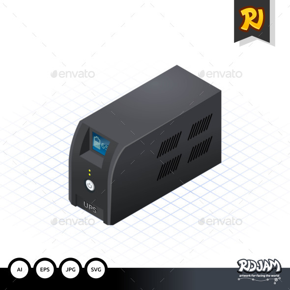 Isometric Uninterrupted Power Supply - Computers Technology