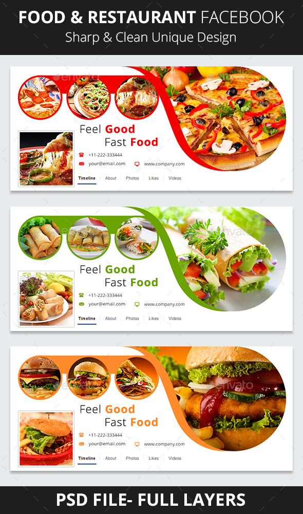 Food & Restaurant Facebook Cover by gogo06  GraphicRiver