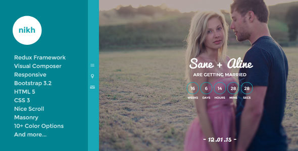 Nikh Wedding WordPress Theme Nikh Wedding WordPress Theme