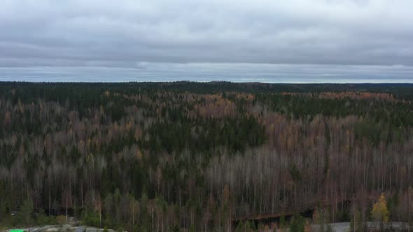 Mountain Park Ruskeala at Autumn Season alt