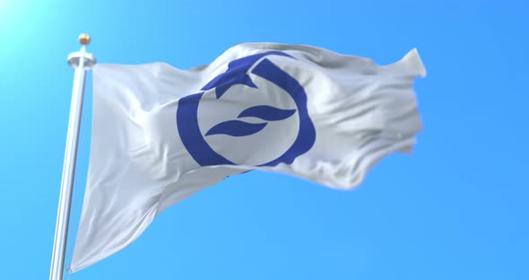 Otsu City Flag, Japan alt