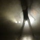 Silhouette Of a Girl Dancing On The Background Lights.  - VideoHive Item for Sale