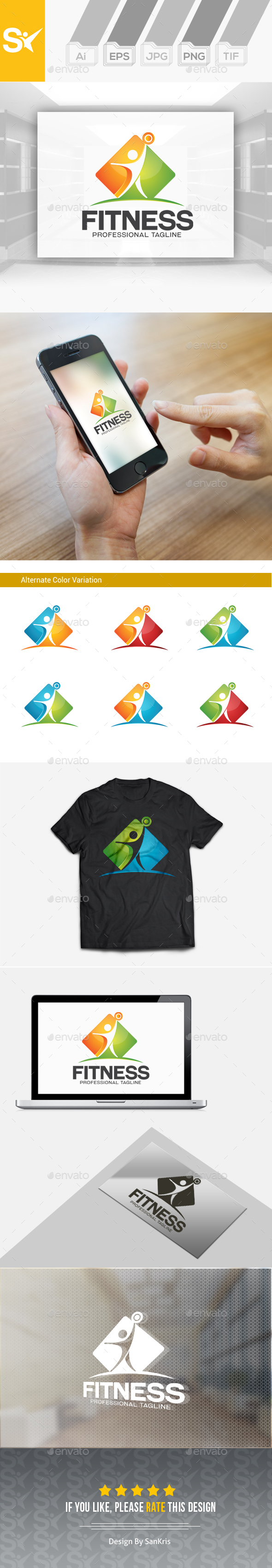 Fitness Logo - Humans Logo Templates