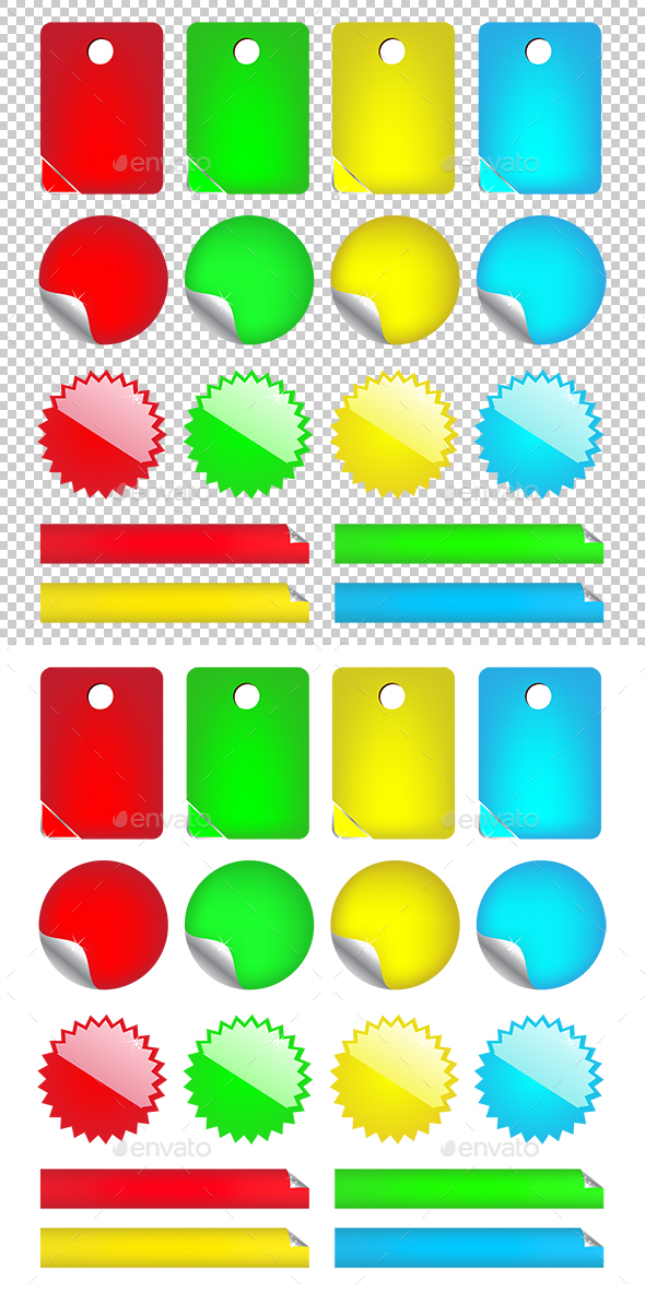 Stickers Set - Retail Commercial / Shopping