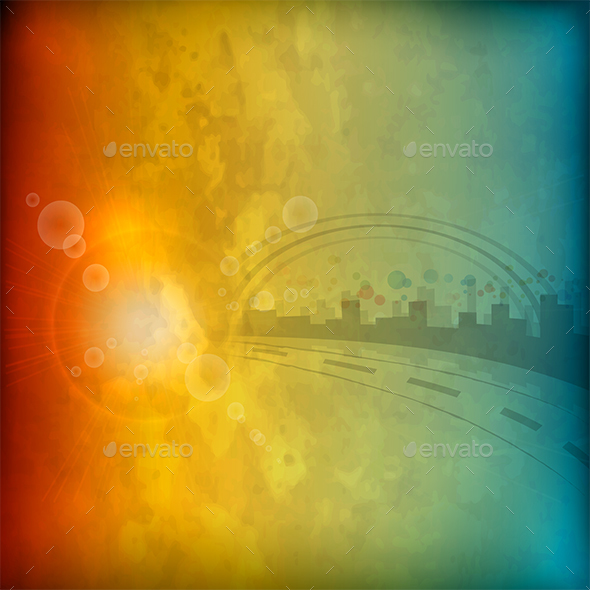 City Abstract Background - Backgrounds Decorative