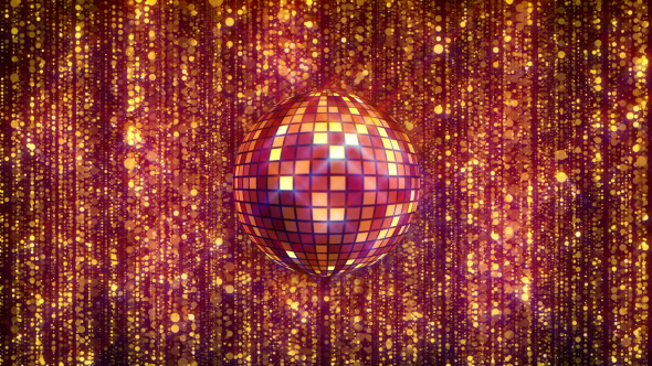 Golden Disco Ball