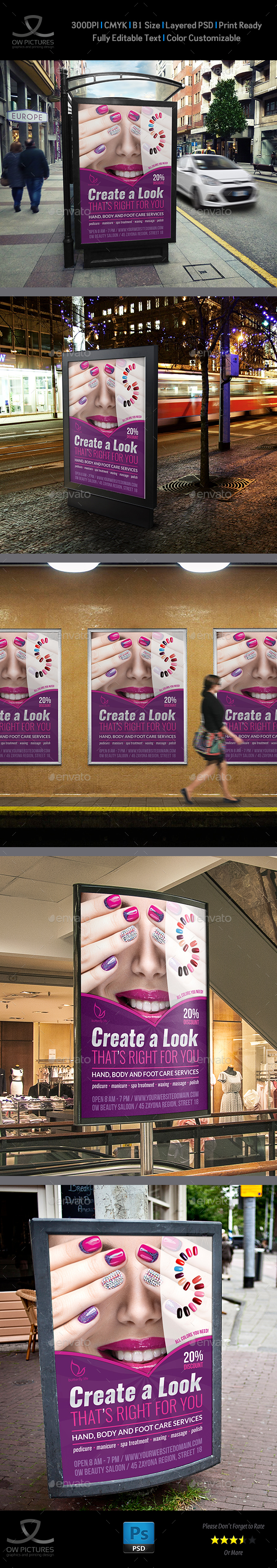 Nail Salon Poster Template