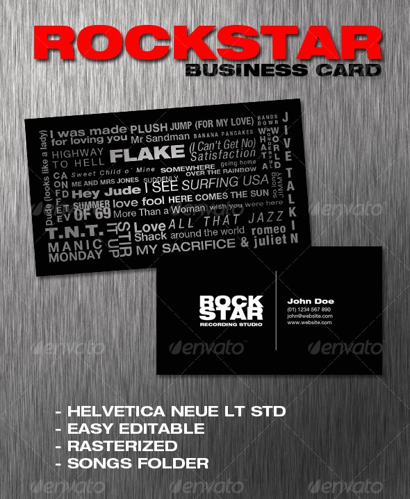 Rockstar Business Card